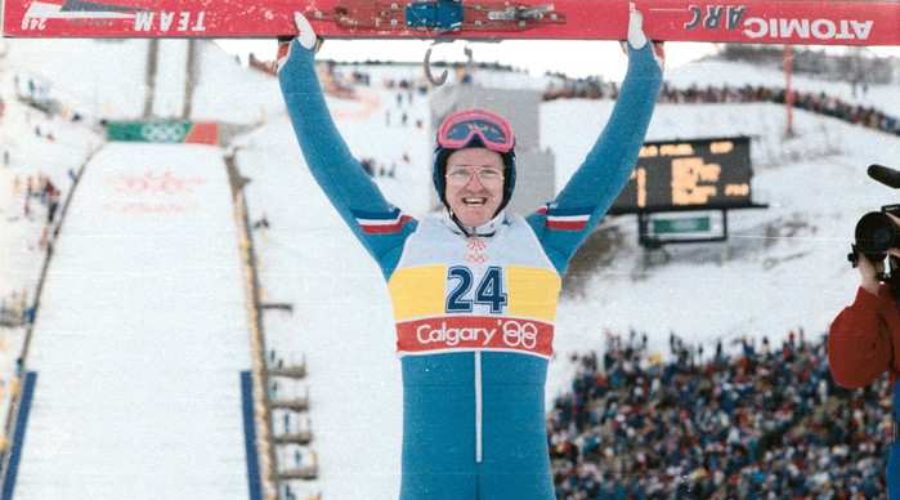 Eddie the Eagle Jumps Again in Calgary!