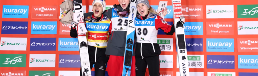 La Canadienne Alexandria Loutitt remporte la première Coupe du monde féminine de saut à ski