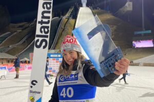 Abigail Strate Soars to Second Career World Cup Ski Jumping Bronze Medal