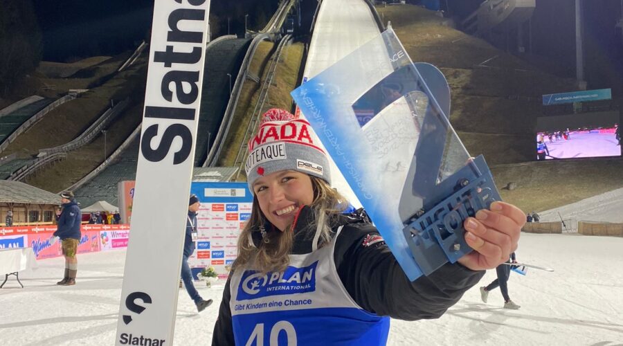 Abigail Strate Soars to Second Career World Cup Ski Jumping Bronze Medal