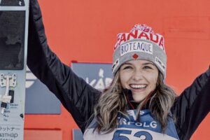 Abigail Strate Flies to Third Straight World Cup Ski Jumping Podium