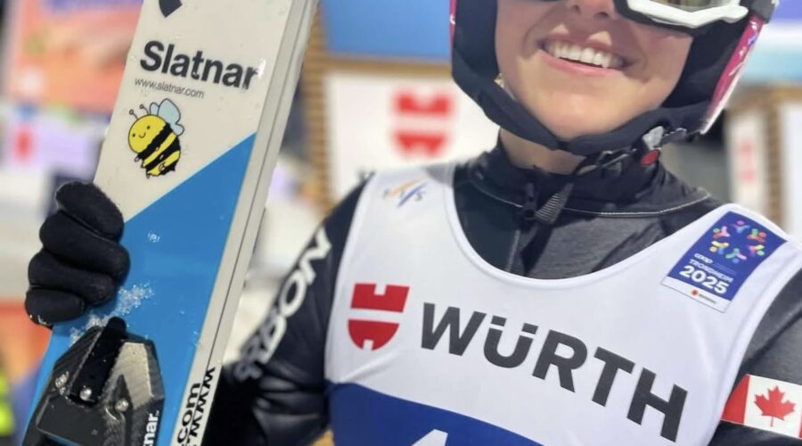 Canadian Ski Jumpers Alex Loutitt and Abigail Strate Tie for Fifth at World Championships