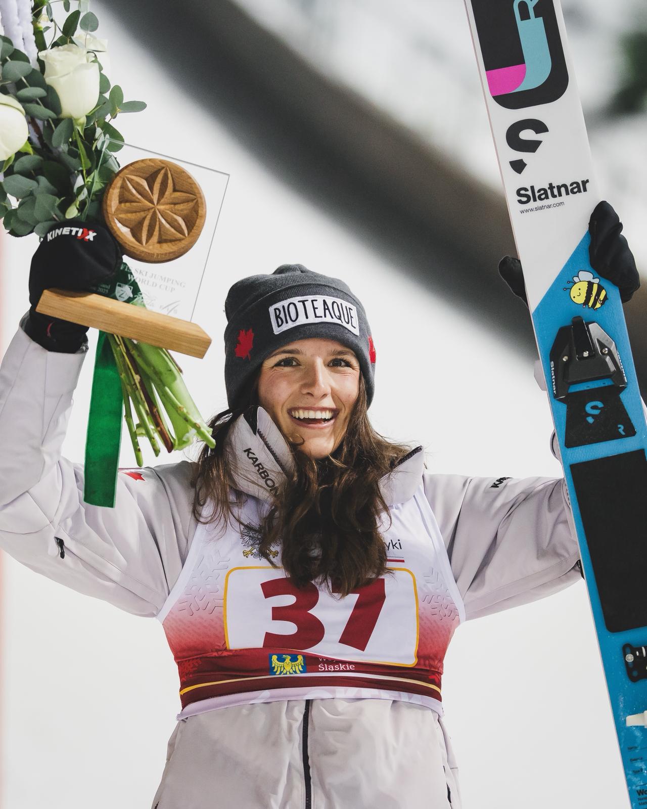 Abigail Strate Flies to Silver Medal at Ski Jumping World Cup in Poland